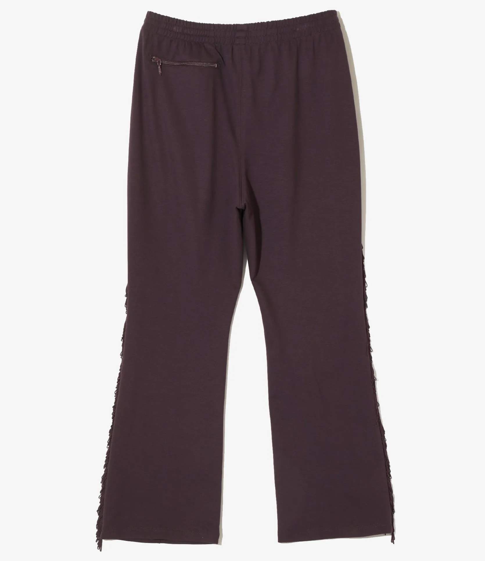 Fringe Boot-Cut Track Pant - Purple - Rayon Jersey
