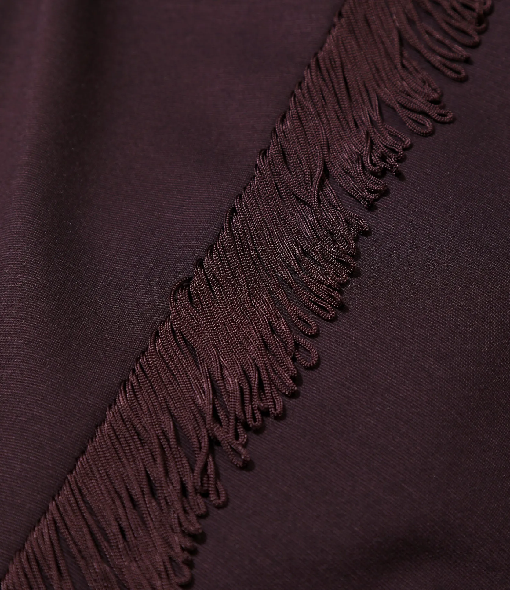 Fringe Boot-Cut Track Pant - Purple - Rayon Jersey