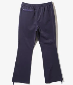 Fringe Boot-Cut Track Pant - Eggplant - PE/TA Bright Jersey