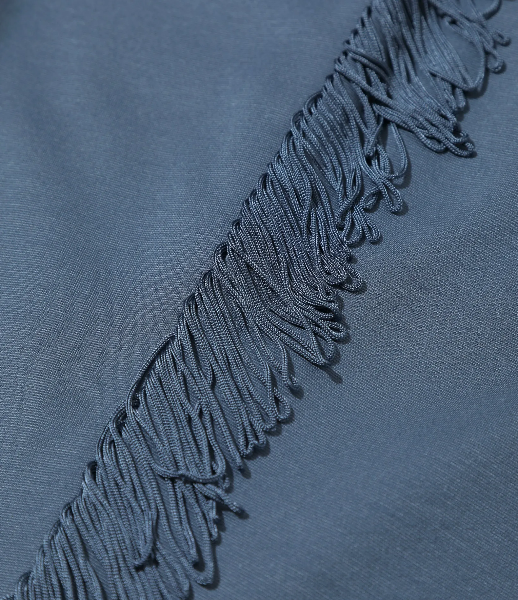 Fringe Boot-Cut Track Pant - Slate Blue - Rayon Jersey