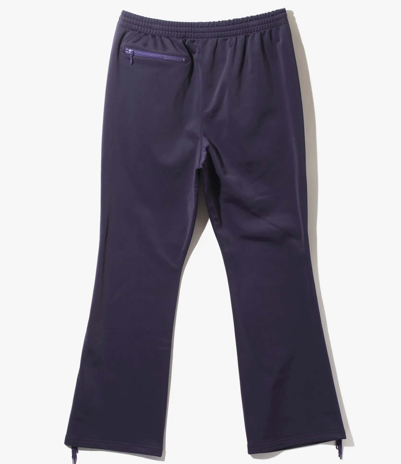 Fringe Boot-Cut Track Pant - Eggplant - PE/TA Bright Jersey