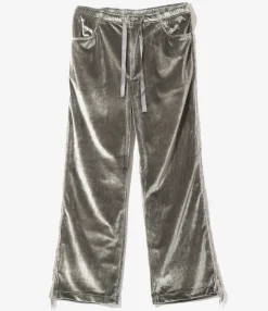 Fringe String Easy Pant - Charcoal - TA/PE Velour