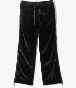Fringe String Easy Pant - Black - TA/PE Velour