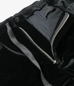 Fringe String Easy Pant - Black - TA/PE Velour