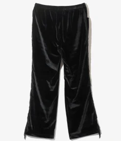 Fringe String Easy Pant - Black - TA/PE Velour