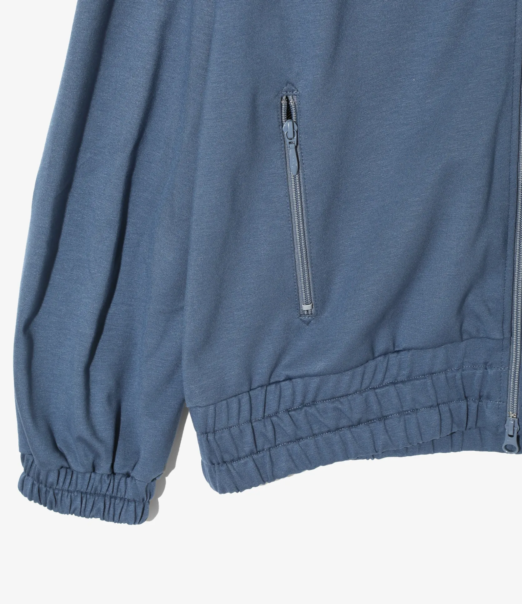 Fringe Track Jacket - Slate Blue - Rayon Jersey
