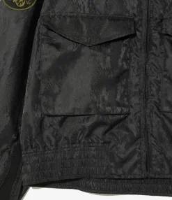 G-8 Jacket - Black - Python Jacquard Sateen
