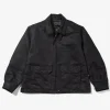 G8 Jacket - Black Polyester Fake Suede