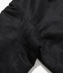 G8 Jacket - Black Polyester Fake Suede