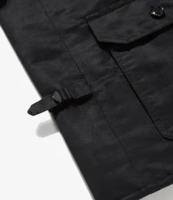 G8 Jacket - Black Polyester Fake Suede