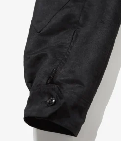 G8 Jacket - Black Polyester Fake Suede