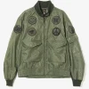 G-8 Jacket - Olive - Python Jacquard Sateen