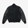 GDP x Golden Bear Varsity Jacket - Black/Black