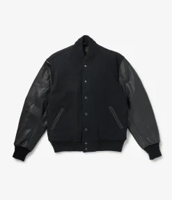 GDP x Golden Bear Varsity Jacket - Black/Black