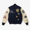 GDP x Golden Bear Varsity Jacket - Navy/Cream - Patches