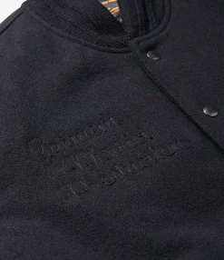 GDP x Golden Bear Varsity Jacket - Black/Black
