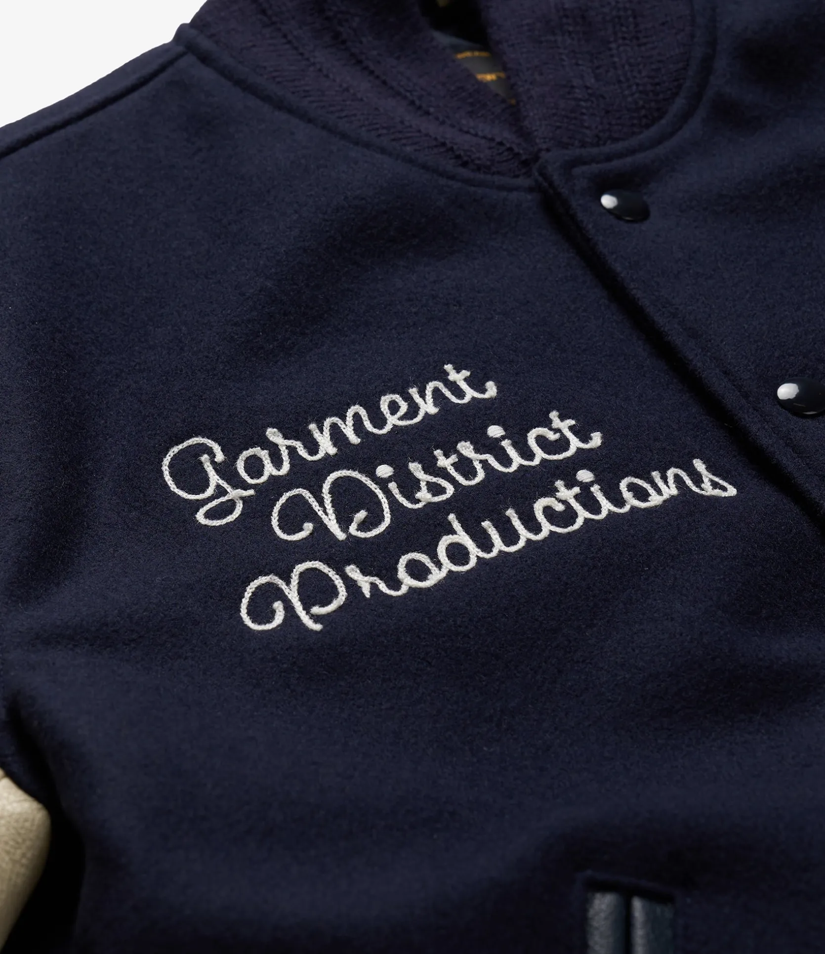 GDP x Golden Bear Varsity Jacket - Navy/Cream