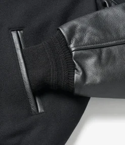 GDP x Golden Bear Varsity Jacket - Black/Black