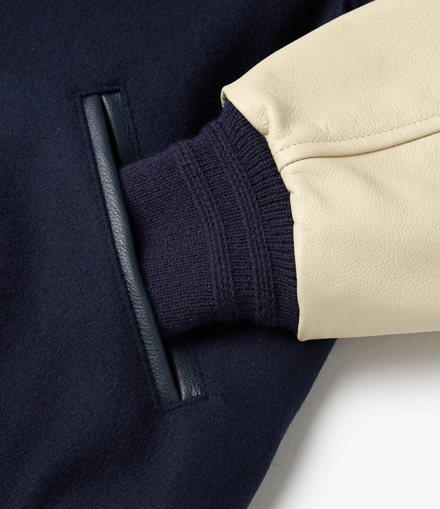 GDP x Golden Bear Varsity Jacket - Navy/Cream