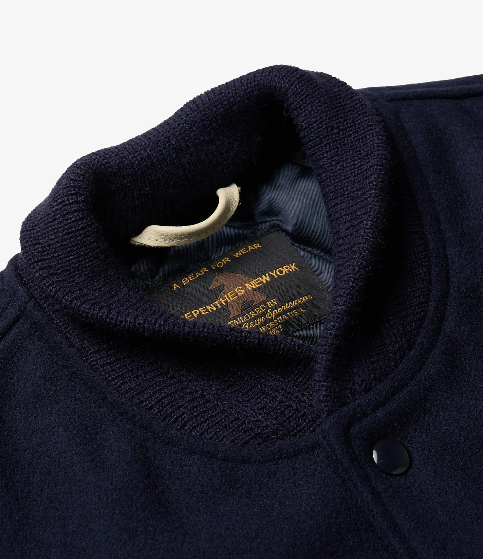 GDP x Golden Bear Varsity Jacket - Navy/Cream