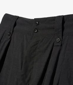 Ghurka Short - Charcoal Tropical Wool