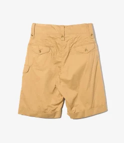 Ghurka Short - Khaki Cotton Superfine Poplin