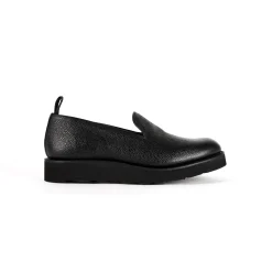 Golf Loafer - Black Scotch Grain