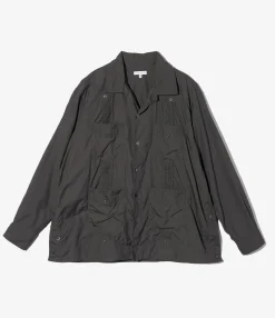 Guayabera Shirt - Charcoal 100's 2Ply Broadcloth