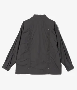 Guayabera Shirt - Charcoal 100's 2Ply Broadcloth