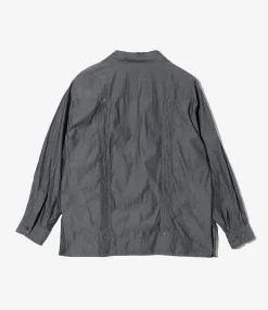 Guayabera Shirt - Indigo Cotton Chambray