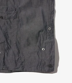Guayabera Shirt - Indigo Cotton Chambray