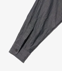 Guayabera Shirt - Indigo Cotton Chambray