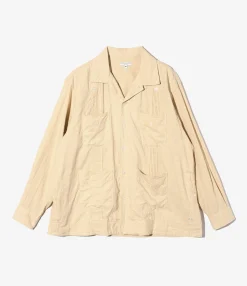 Guayabera Shirt - Natural CL Sheeting