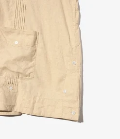 Guayabera Shirt - Natural CL Sheeting