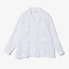 Guayabera Shirt - White Handkerchief Linen
