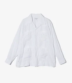 Guayabera Shirt - White 100's 2Ply Broadcloth