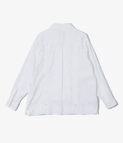 Guayabera Shirt - White 100's 2Ply Broadcloth