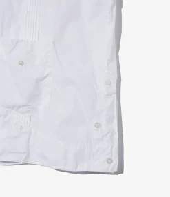 Guayabera Shirt - White 100's 2Ply Broadcloth