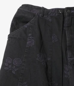 H.D. Pant - Black - Painter / 10oz Denim / Rose Jq.