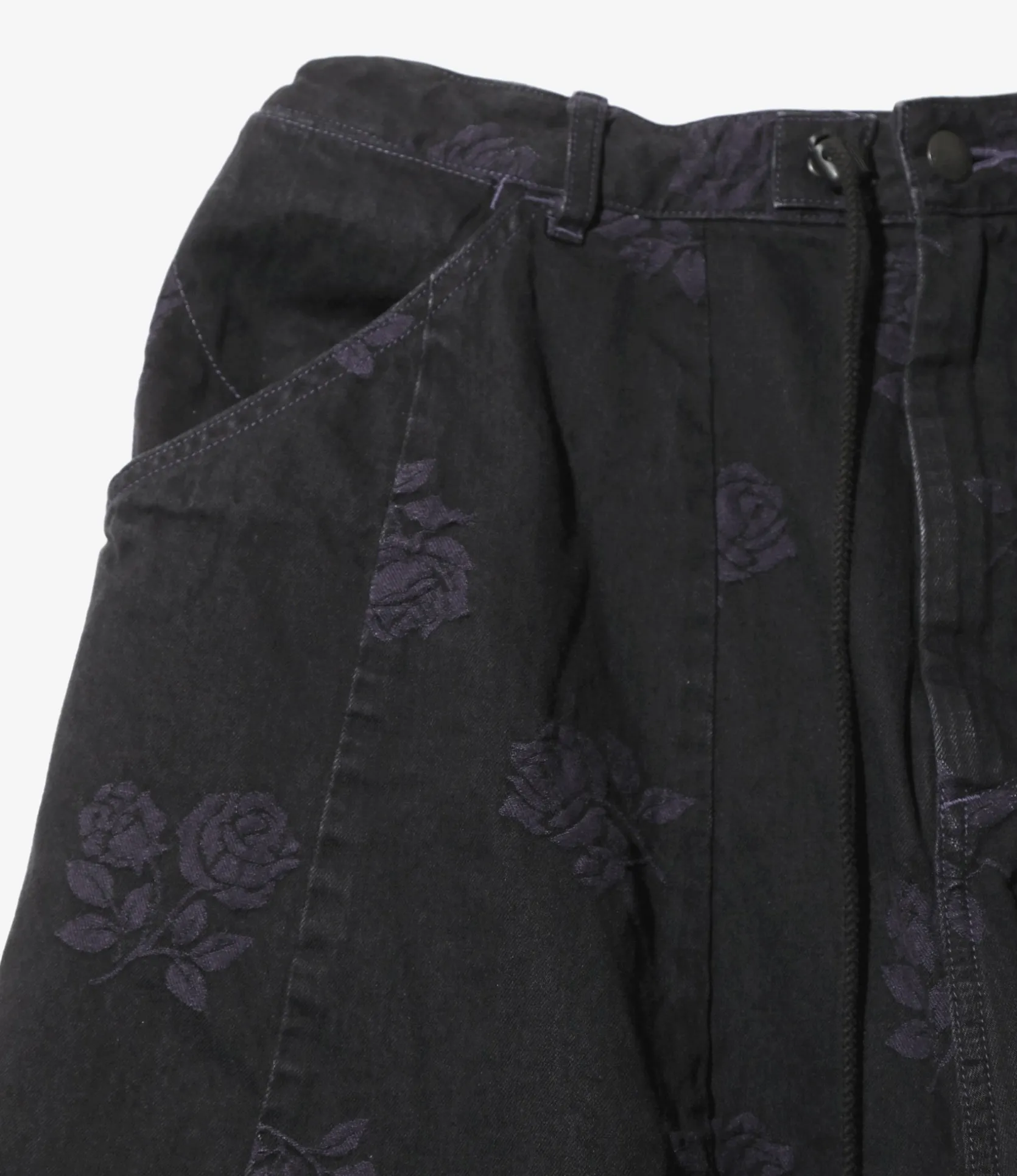 H.D. Pant - Black - Painter / 10oz Denim / Rose Jq.