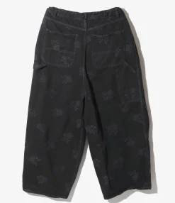 H.D. Pant - Black - Painter / 10oz Denim / Rose Jq.