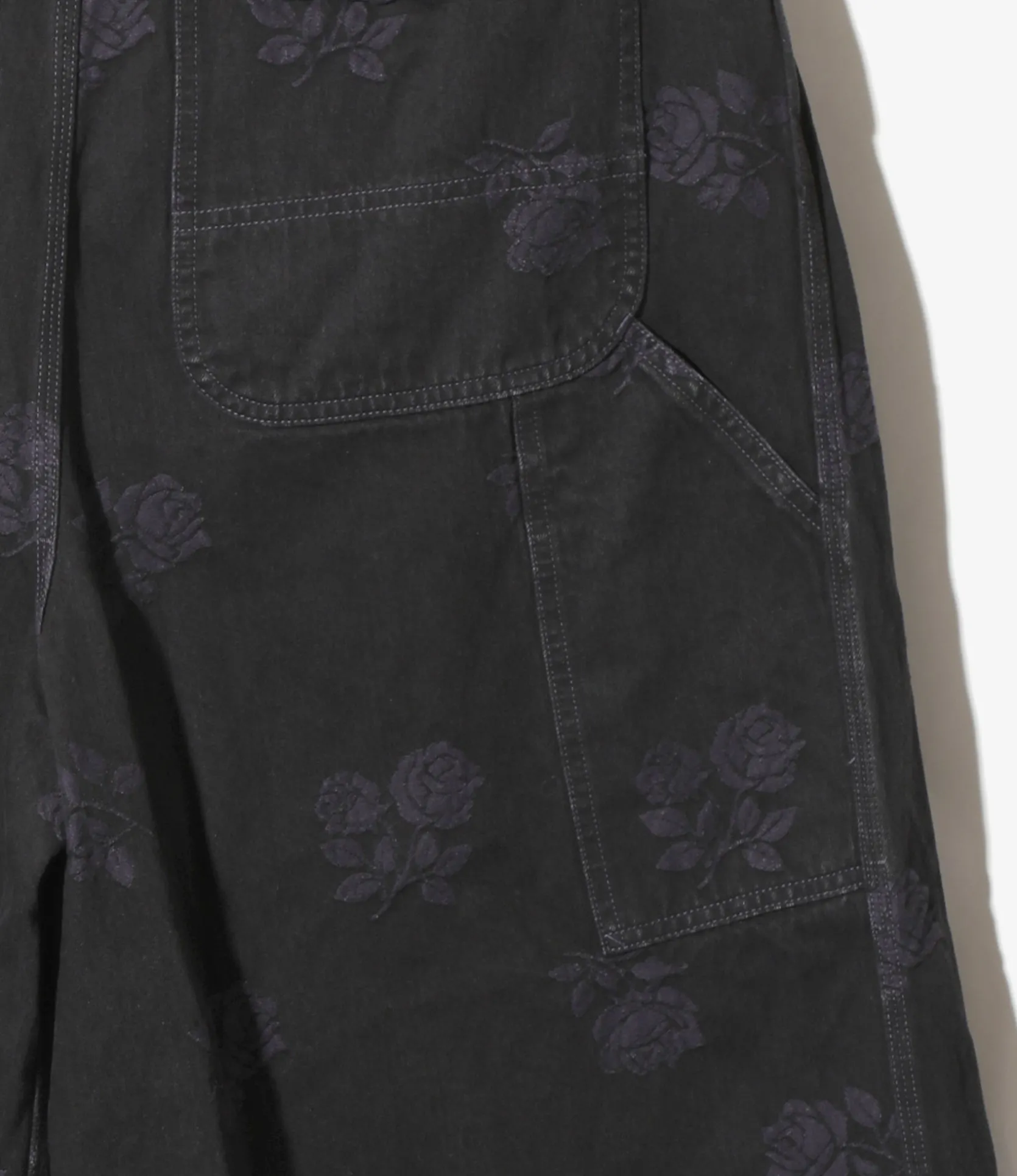 H.D. Pant - Black - Painter / 10oz Denim / Rose Jq.