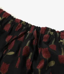 H.D. Pant - Dk. Navy - R/W Tulip Jacquard
