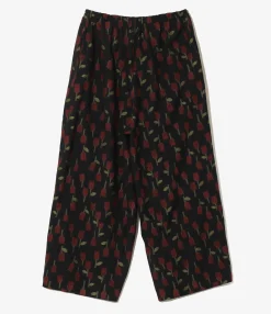 H.D. Pant - Dk. Navy - R/W Tulip Jacquard