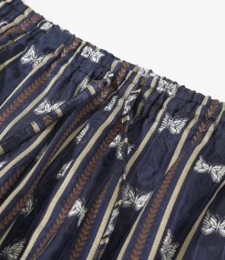 H.D. Pant - Navy - Papillon Stripe Jacquard