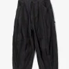H.D Pant - Painter - Black - 10oz Denim / Python Jacquard