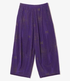 H.D. Track Pant - Purple - Pile Jacquard / Spider Web