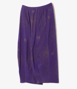 H.D. Track Pant - Purple - Pile Jacquard / Spider Web