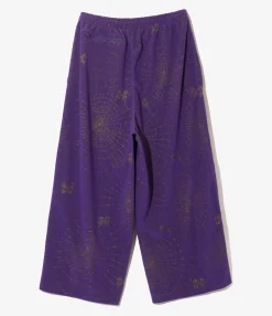H.D. Track Pant - Purple - Pile Jacquard / Spider Web