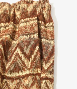 H.D.P. Short - Bordeaux - AC/R/W/N Zigzag Stripe Jq.